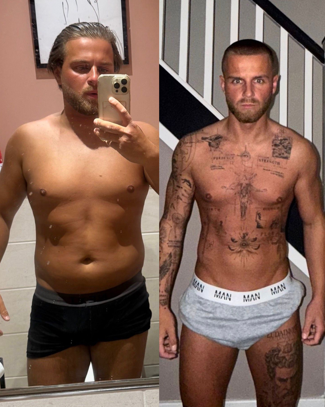 Harry's brother after losing 60 pounds